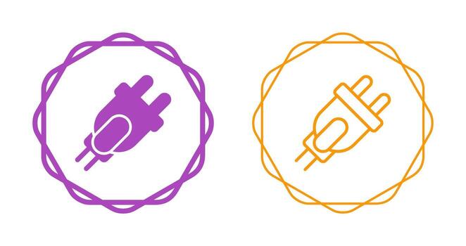 icono de vector de enchufe