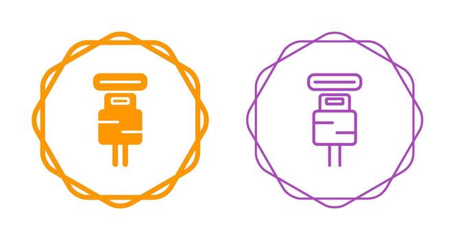 icono de vector de enchufe