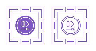 Video Fast Forward Button Vector Icon