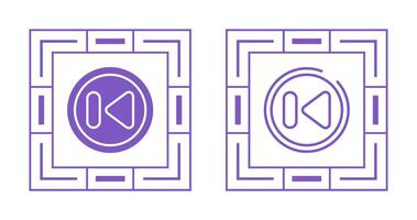 Previous Track Button Vector Icon