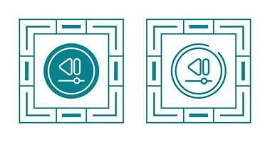 Video Rewind Button Vector Icon
