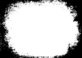 grunge gräns textur bakgrund. abstrakt ram täcka över. png grafisk illustration med transparent bakgrund.