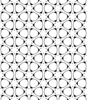 Black seamless abstract pattern. Overlay for background and backdrop. Ornamental design. PNG graphic illustration with transparent background.