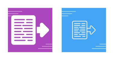 Document Export Vector Icon