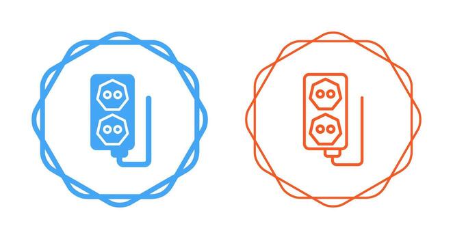 icono de vector de enchufe