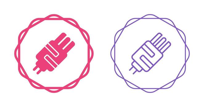 icono de vector de enchufe