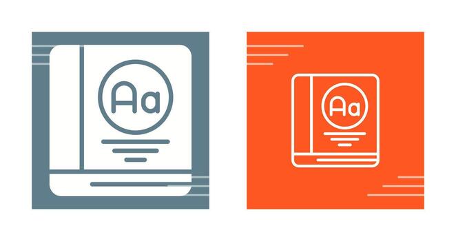 Dictionary Vector Icon