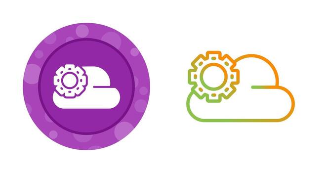 icono de vector de nube