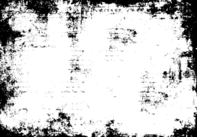 Grunge Rand Textur Hintergrund. abstrakt Rahmen überlagern. png Grafik Illustration mit transparent Hintergrund.