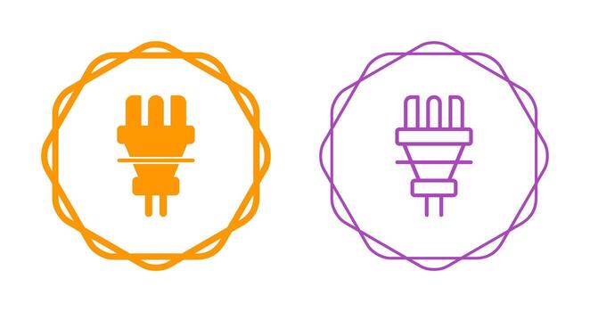 icono de vector de enchufe