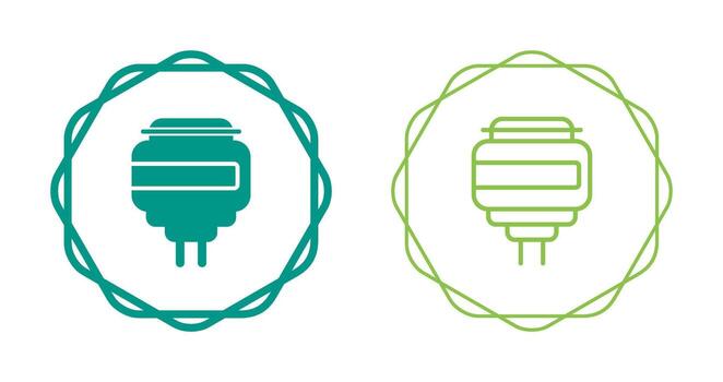 icono de vector de enchufe