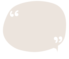 färgrik pastell beige Färg Tal bubbla ballong med citat märken, ikon klistermärke PM nyckelord planerare text låda baner, platt png transparent element design