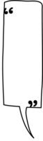 schwarz und Weiß Rede Blase Ballon mit Zitat Zeichen, Symbol Aufkleber Memo Stichwort Planer Text Box Banner, eben png transparent Element Design