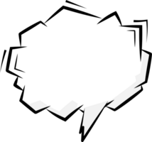 Black and white color speech bubble balloon, icon sticker memo keyword planner text box banner, flat png transparent element design