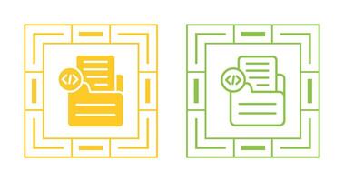 Document Insert Code Vector Icon