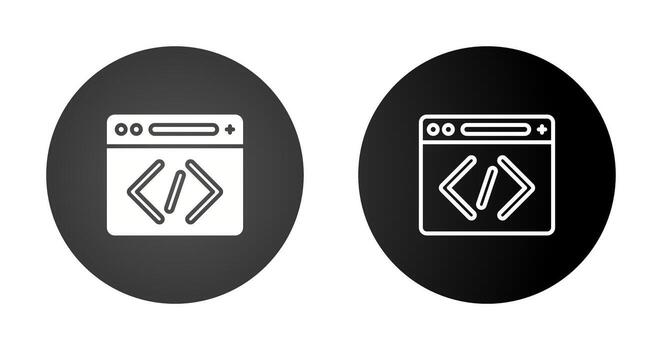 icono de vector de codificación