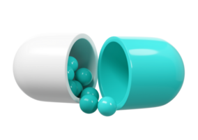 3d rendre capsule pilule drogue médicament soins de santé pharmacie icône logo illustration png