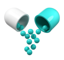 3d rendre capsule pilule drogue médicament soins de santé pharmacie icône logo illustration png