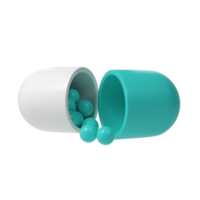 3d geven capsule pil drug geneeskunde transparant gezondheidszorg apotheek icoon logo illustratie png