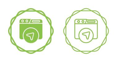 Website Navigation Vector Icon