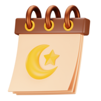 3d icône Ramadan calendrier png