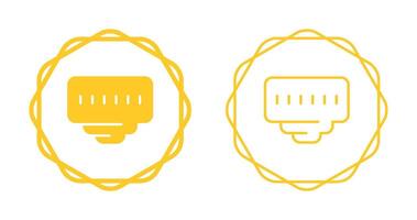 icono de vector de puerto ethernet