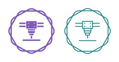 Laser Cutting Machine Vector Icon