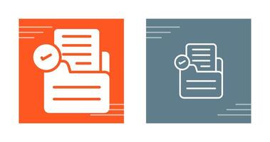 Document Check Vector Icon