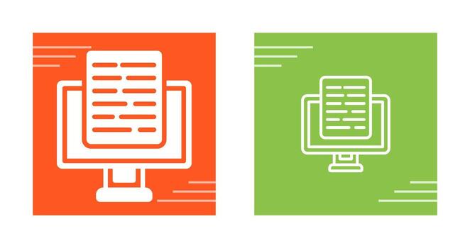 Document Presentation Vector Icon