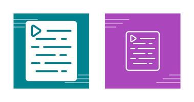 Document Indent Vector Icon