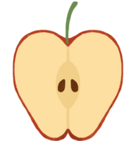 röd äpple ClipArt. frukt illustration på transparent bakgrund png