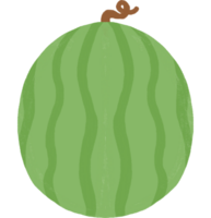 watermeloen fruit illustratie Aan transparant achtergrond png