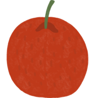 röd äpple ClipArt. frukt illustration på transparent bakgrund png