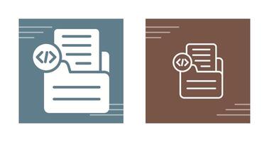 Document Insert Code Vector Icon