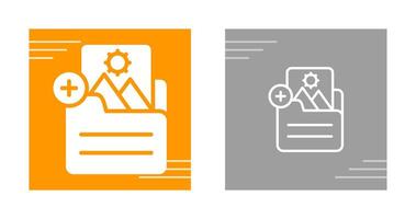 Document Insert Image Vector Icon