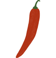 rood Chili peper clip art. illustratie Aan transparant achtergrond png