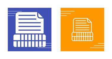 Document Insert Table Vector Icon