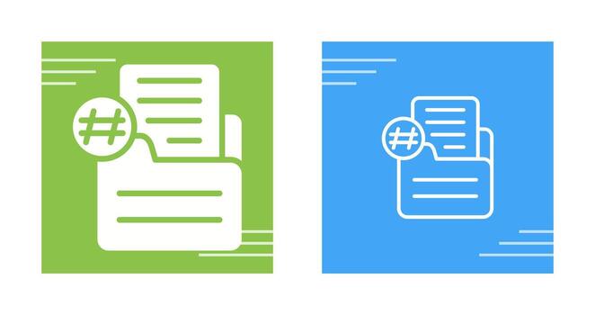 documento numeración vector icono