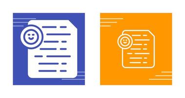 Document Insert Emoji Vector Icon