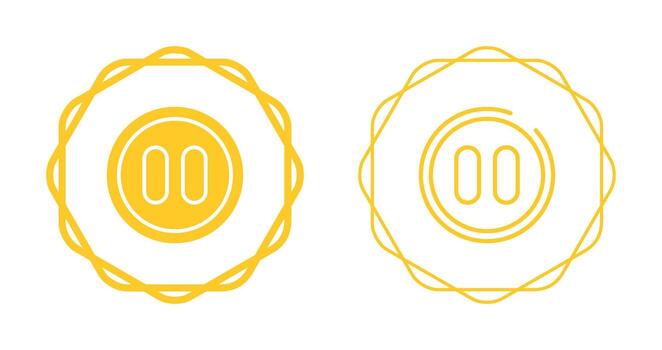 Pause Button Vector Icon