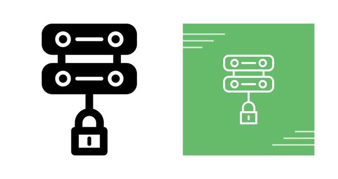 servidor seguridad vector icono