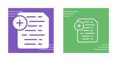 Document Insert Icon Vector Icon