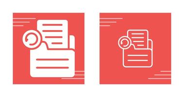 Document Undo Vector Icon