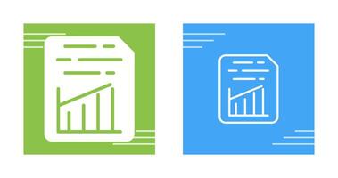 Document Insert Graph Vector Icon