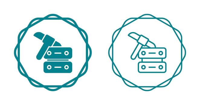 icono de vector de minería de datos