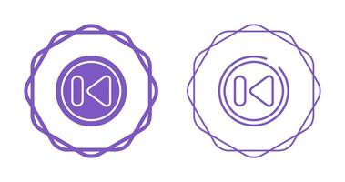 Previous Track Button Vector Icon
