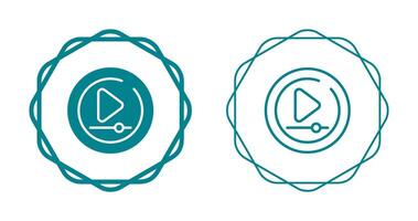 Video Play Circle Vector Icon