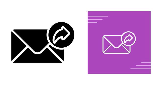 Email Forwarding Vector Icon
