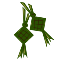 Ketupat confezionato riso png