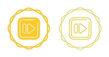 Fast Forward Square Vector Icon